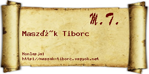 Maszák Tiborc névjegykártya